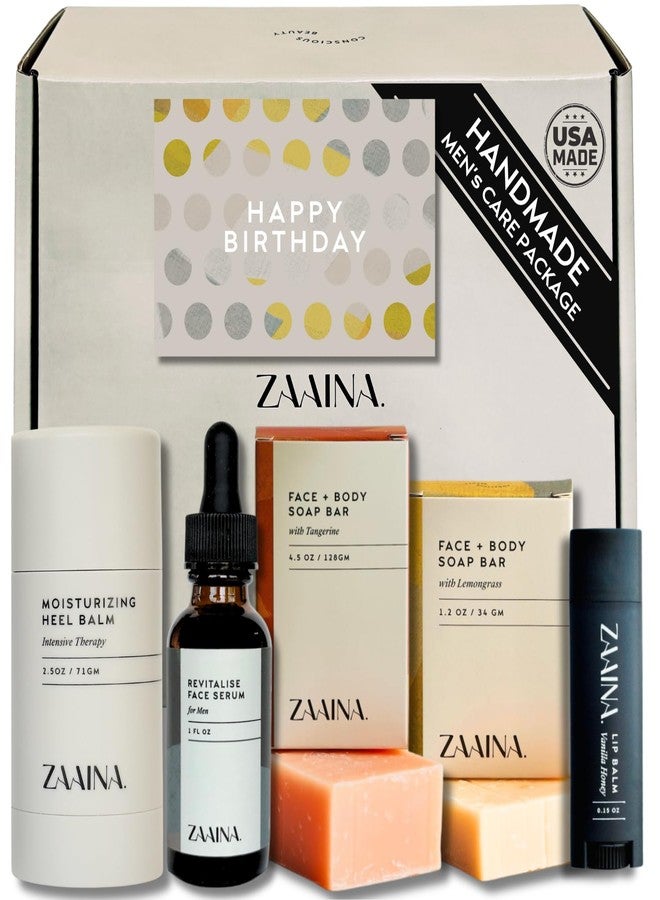 Zaaina Men's Birthday Care Package with Card - Luxury Gift Set for Men, Body Self Care Kit for Men, Relaxing Spa Birthday Gift Basket by ZAAINA - Image 1